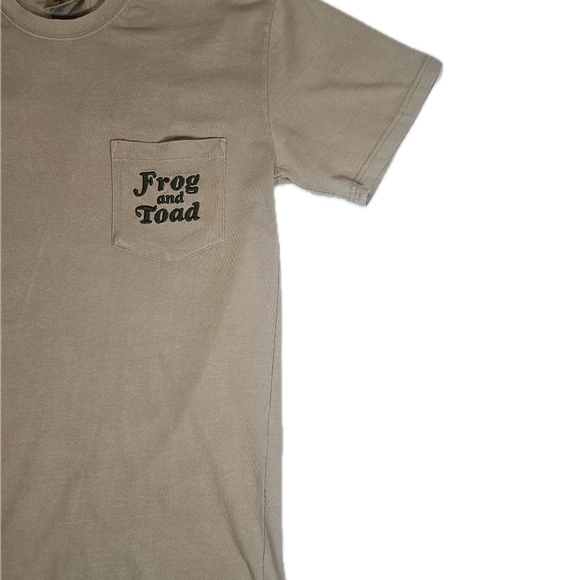 Frog and Toad Shirt Mens Medium Tan Pocket Tee Back Graphic Licensed Cartoon - Picture 5 of 7